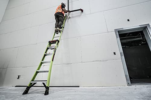 Little Giant Ladders, King Kombo 2.0 XT, Industrial, M6, 6 Ft. A Frame, 10 Ft. Extension, Fiberglass, Type 1AA, 375 lbs Weight Rating, (13936-071), Hi-viz Green - Image 30
