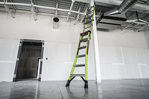 Little Giant Ladders, King Kombo 2.0 XT, Industrial, M6, 6 Ft. A Frame, 10 Ft. Extension, Fiberglass, Type 1AA, 375 lbs Weight Rating, (13936-071), Hi-viz Green - Image 31