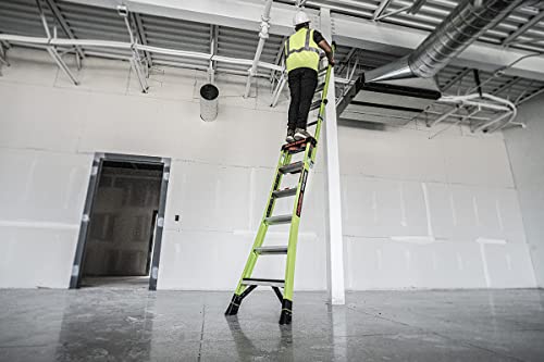 Little Giant Ladders, King Kombo 2.0 XT, Industrial, M6, 6 Ft. A Frame, 10 Ft. Extension, Fiberglass, Type 1AA, 375 lbs Weight Rating, (13936-071), Hi-viz Green - Image 32