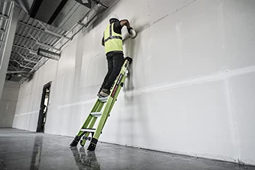 Little Giant Ladders, King Kombo 2.0 XT, Industrial, M6, 6 Ft. A Frame, 10 Ft. Extension, Fiberglass, Type 1AA, 375 lbs Weight Rating, (13936-071), Hi-viz Green - Image 34