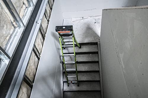 Little Giant Ladders, King Kombo 2.0 XT, Industrial, M6, 6 Ft. A Frame, 10 Ft. Extension, Fiberglass, Type 1AA, 375 lbs Weight Rating, (13936-071), Hi-viz Green - Image 35