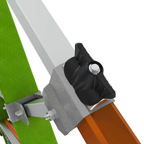 Little Giant Ladders Little Giant Ladder Systems Safety Cage 2.0, M4, 4ft Enclosed Platform, Ladder with Adjustable Outriggers, Fiberglass, Type 1AA, 375 lbs Weight Rating, (19704-146), Hi-viz Green - Image 7