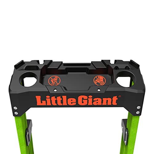 Little Giant Ladders, MightyLite 2.0, 4' Stepladder with Ground Cue, Fiberglass, Type IAA, 375 lbs Weight Rating, (15404-001), Green - Image 10