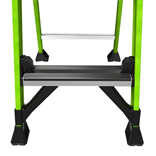 Little Giant Ladders, MightyLite 2.0, 4' Stepladder with Ground Cue, Fiberglass, Type IAA, 375 lbs Weight Rating, (15404-001), Green - Image 15