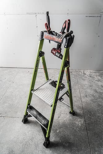 Little Giant Ladders, MightyLite 2.0, 4' Stepladder with Ground Cue, Fiberglass, Type IAA, 375 lbs Weight Rating, (15404-001), Green - Image 5