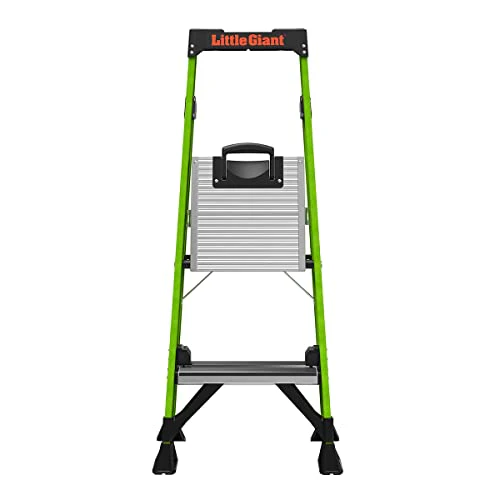 Little Giant Ladders, MightyLite 2.0, 4' Stepladder with Ground Cue, Fiberglass, Type IAA, 375 lbs Weight Rating, (15404-001), Green - Image 8