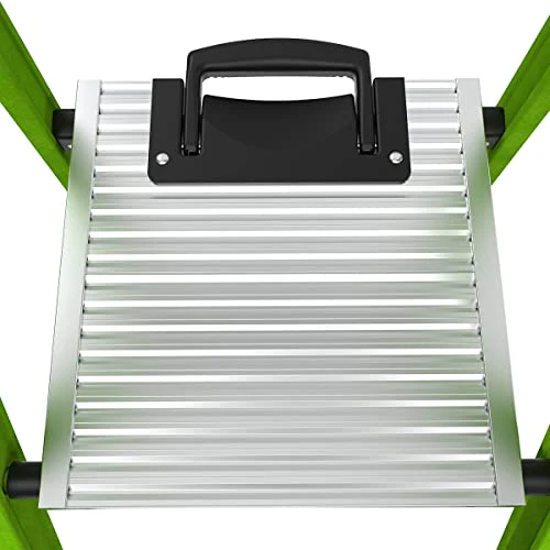 Little Giant Ladders, MightyLite 2.0, 5' Stepladder with Ground Cue, Fiberglass, Type IAA, 375 lbs Weight Rating, (15405-001), Hi-viz Green - Image 12