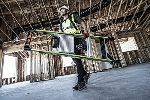 Little Giant Ladders, MightyLite 2.0, 5' Stepladder with Ground Cue, Fiberglass, Type IAA, 375 lbs Weight Rating, (15405-001), Hi-viz Green - Image 18