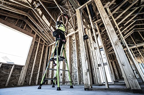 Little Giant Ladders, MightyLite 2.0, 5' Stepladder with Ground Cue, Fiberglass, Type IAA, 375 lbs Weight Rating, (15405-001), Hi-viz Green - Image 20