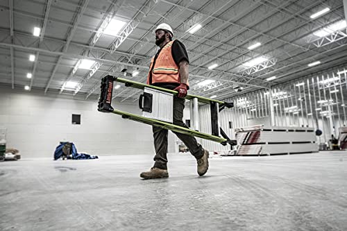 Little Giant Ladders, MightyLite 2.0, 5' Stepladder with Ground Cue, Fiberglass, Type IAA, 375 lbs Weight Rating, (15405-001), Hi-viz Green - Image 5