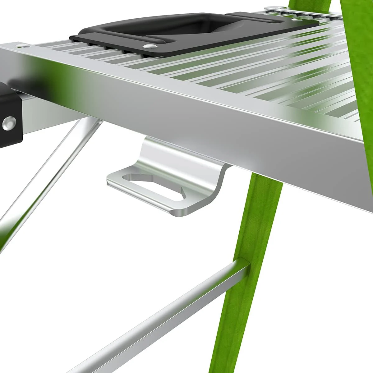 Little Giant Ladders, MightyLite 2.0, 6' Stepladder with Ground Cue, Fiberglass, Type IAA, 375 lbs Weight Rating, (15406-001), Green - Image 10