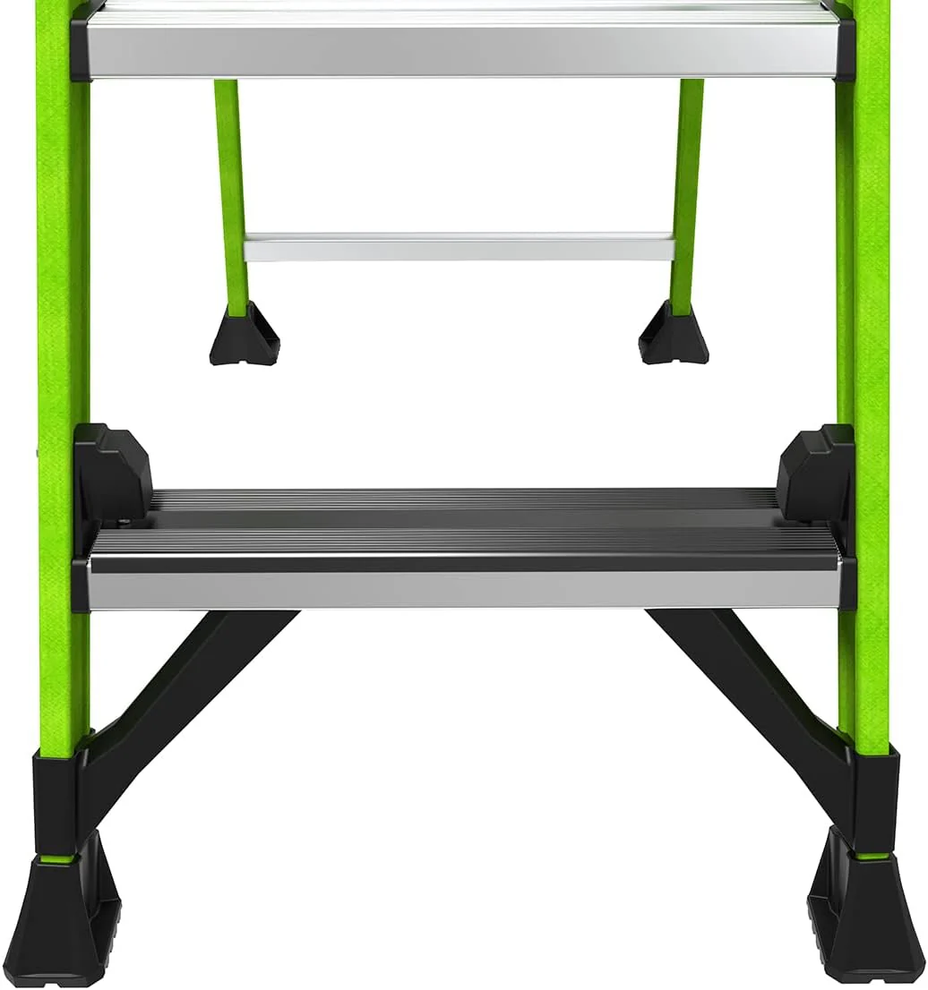 Little Giant Ladders, MightyLite 2.0, 6' Stepladder with Ground Cue, Fiberglass, Type IAA, 375 lbs Weight Rating, (15406-001), Green - Image 12