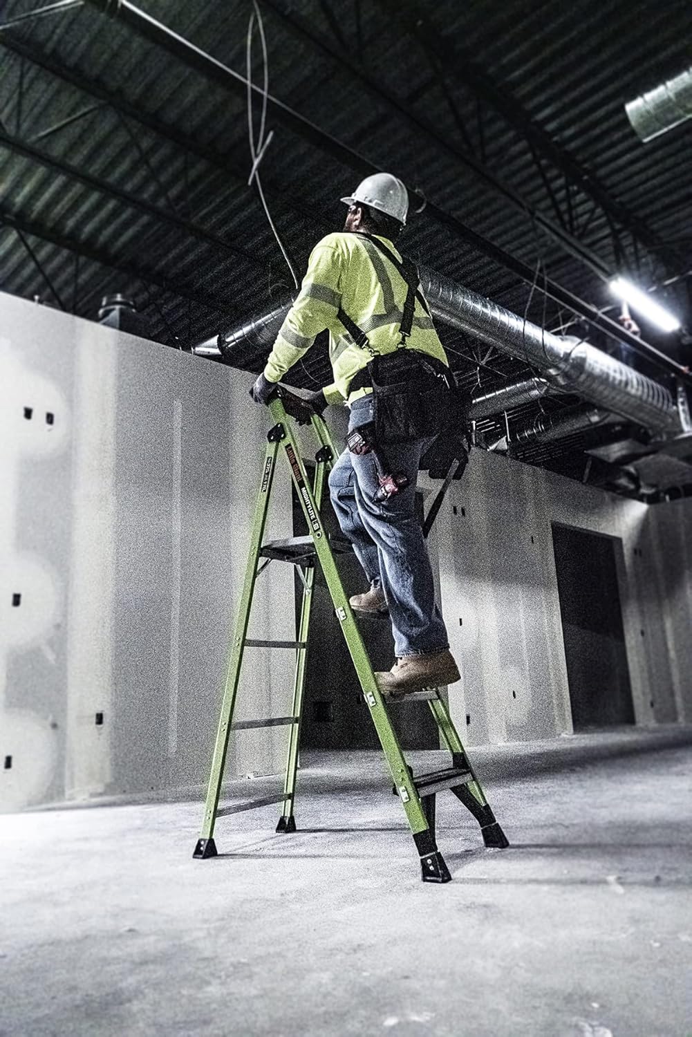 Little Giant Ladders, MightyLite 2.0, 6' Stepladder with Ground Cue, Fiberglass, Type IAA, 375 lbs Weight Rating, (15406-001), Green - Image 17