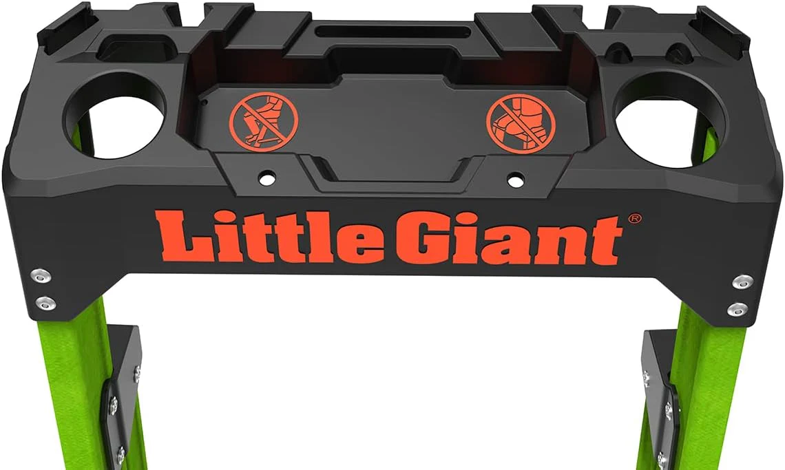 Little Giant Ladders, MightyLite 2.0, 6' Stepladder with Ground Cue, Fiberglass, Type IAA, 375 lbs Weight Rating, (15406-001), Green - Image 7