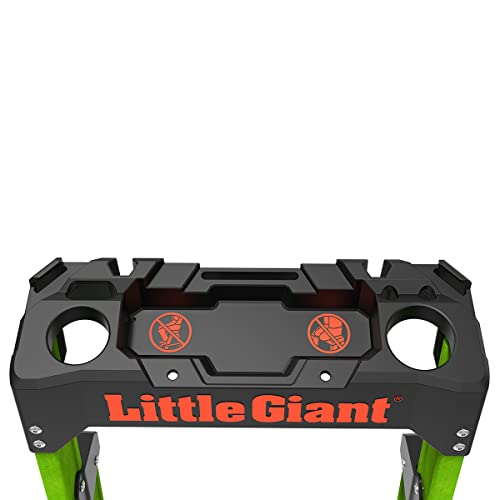 Little Giant Ladders, MightyLite 2.0, 8' Stepladder with Ground Cue, Fiberglass, Type IAA, 375 lbs Weight Rating, (15408-001), Green - Image 10