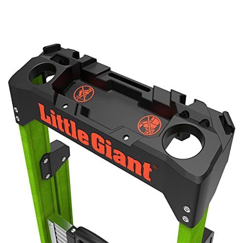 Little Giant Ladders, MightyLite 2.0, 8' Stepladder with Ground Cue, Fiberglass, Type IAA, 375 lbs Weight Rating, (15408-001), Green - Image 11