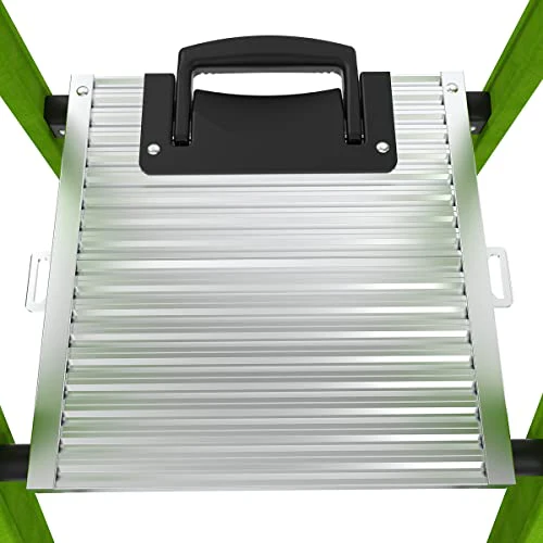 Little Giant Ladders, MightyLite 2.0, 8' Stepladder with Ground Cue, Fiberglass, Type IAA, 375 lbs Weight Rating, (15408-001), Green - Image 12