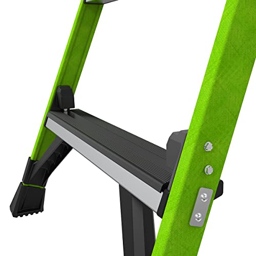 Little Giant Ladders, MightyLite 2.0, 8' Stepladder with Ground Cue, Fiberglass, Type IAA, 375 lbs Weight Rating, (15408-001), Green - Image 15