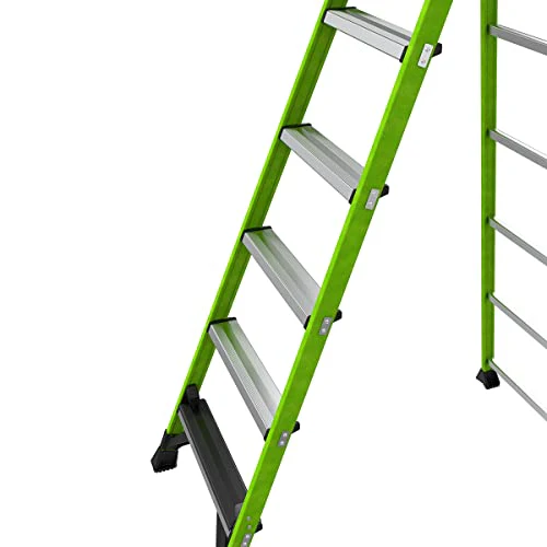 Little Giant Ladders, MightyLite 2.0, 8' Stepladder with Ground Cue, Fiberglass, Type IAA, 375 lbs Weight Rating, (15408-001), Green - Image 16