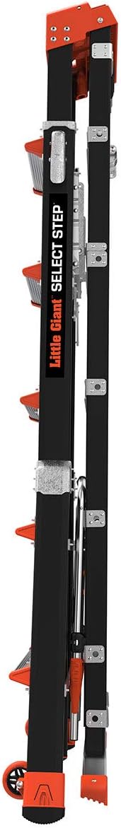 Little Giant Ladders, Select Step, 6 to 10 ft, Adjustable Step Ladder, Fiberglass, Type IAA, 375 lbs weight rating (15131-001) - Image 3