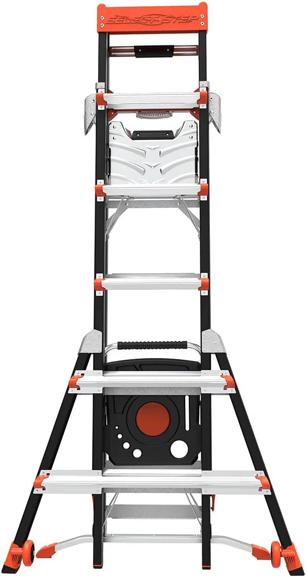 Little Giant Ladders, Select Step, 6 to 10 ft, Adjustable Step Ladder, Fiberglass, Type IAA, 375 lbs weight rating (15131-001) - Image 7
