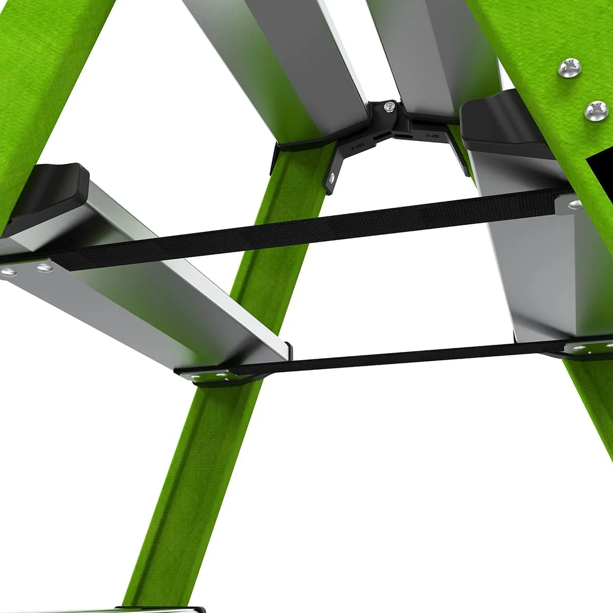 Little Giant Ladders, Sure Step, 3-Step, Double-Sided Step Stool, Fiberglass, (11953), Type 1AA, 375 lbs Weight Rating, Hi-viz Green - Image 13