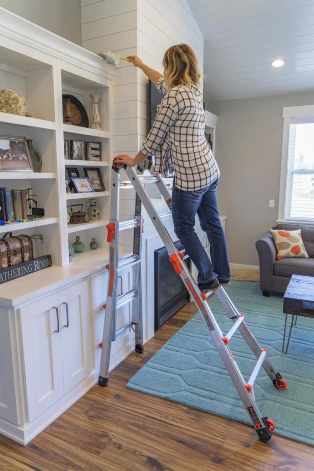 Little Giant Ladders Velocity Model 17 300 lb Rated Type-1A Multi-Use Ladder - Image 5