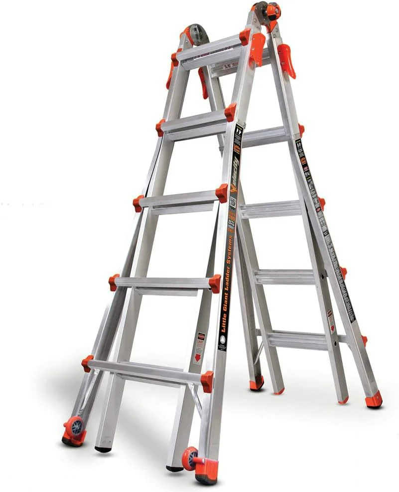 Little Giant Ladders, Velocity with Wheels, M26, 26 Ft, Multi-Position Ladder, Aluminum, Type 1A, 300 lbs Weight Rating, (15426-001) - Image 2