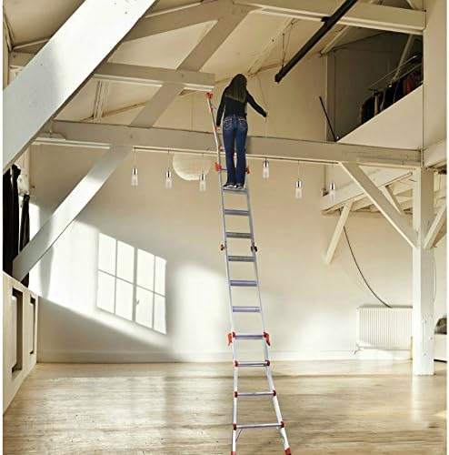 Little Giant Ladders, Velocity with Wheels, M26, 26 Ft, Multi-Position Ladder, Aluminum, Type 1A, 300 lbs Weight Rating, (15426-001) - Image 3