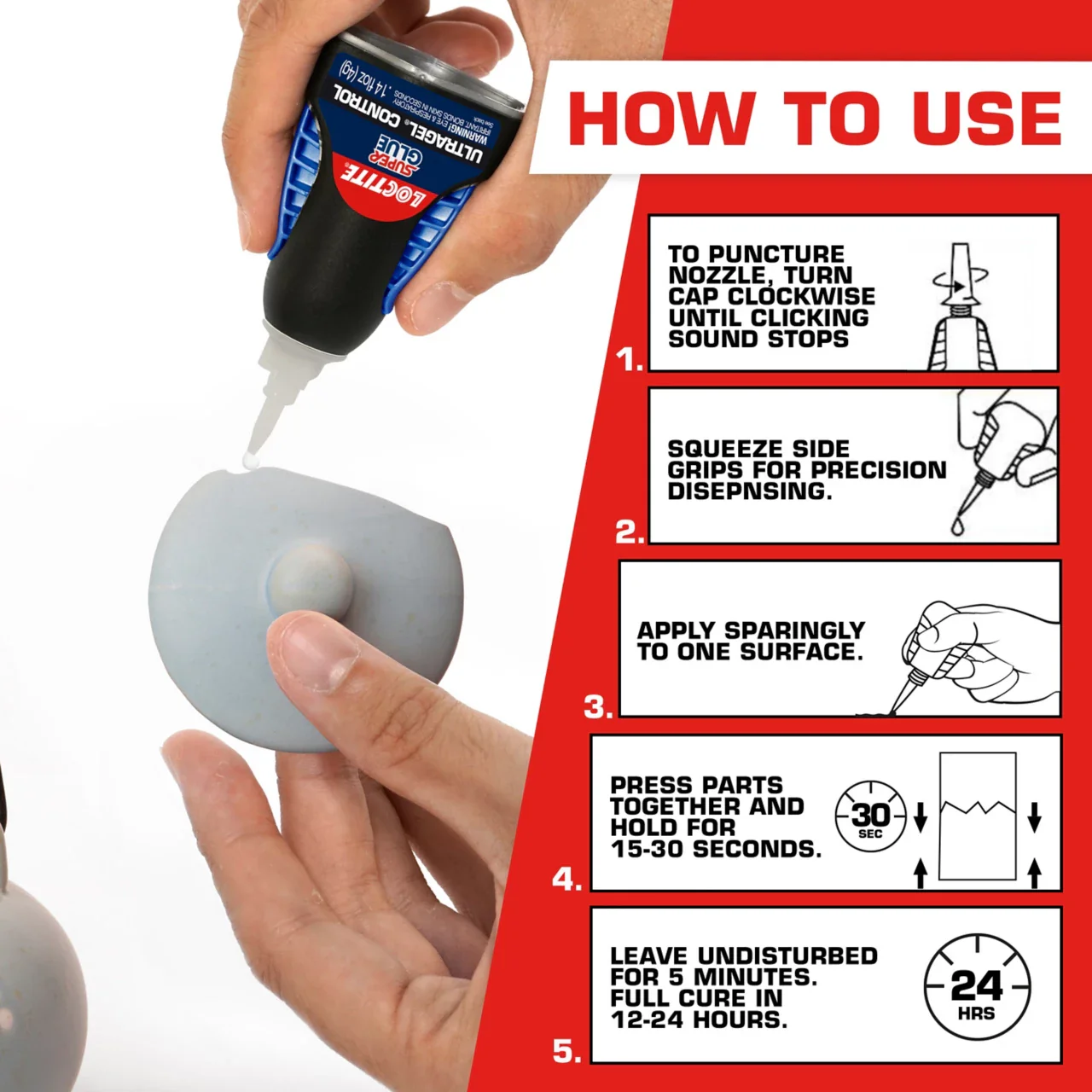 Loctite 1363589 4-Gram Bottle Super Glue Ultra Gel Control Adhesive (Pack of 3) - Image 6
