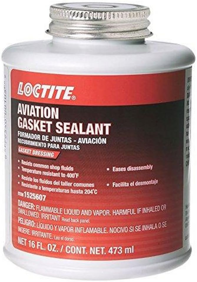 ‎Loctite | ‎1525607 | Loctite 1525607 Aviation Gasket Sealant 16oz Brush Top Can, 1 Pack - Image 2