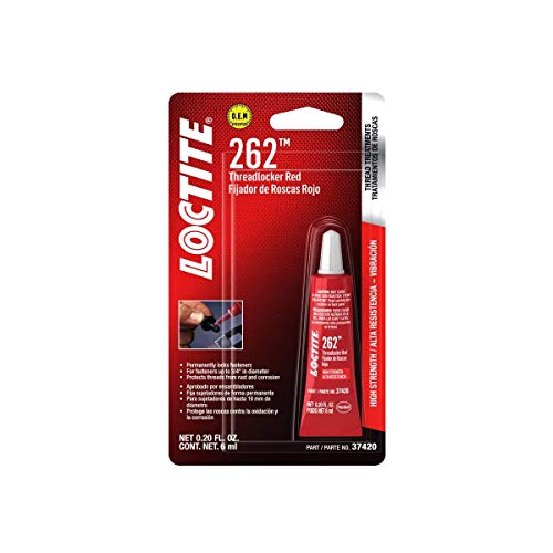 LOCTITE 262 Automotive Threadlocker Red – High Strength, High-Temp Thread Lock, Permanent, Oil Tolerant, General Purpose - 6 ml, 1 Pack - Image 3
