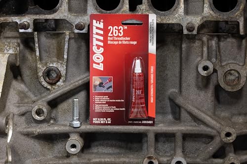 LOCTITE 263 Automotive Threadlocker Red – High Strength Thread Lock, General Purpose Applications, Oil Tolerant, Fluorescent - 6 ml, 1 Pack - Image 2