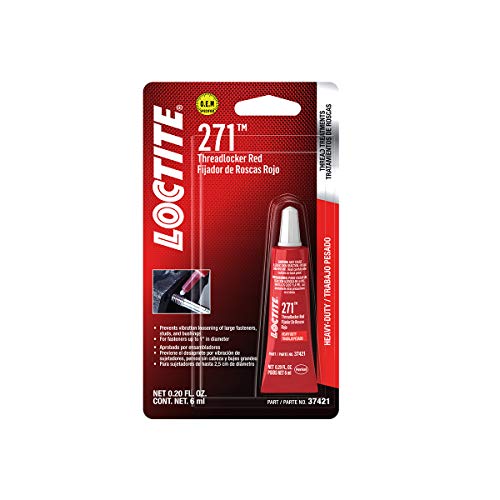 LOCTITE 271 Automotive Threadlocker Red - High Strength Thread Lock, Fluorescent, Heavy-Duty, Works on all Metals - 6 ml, 1 Pack - Image 3