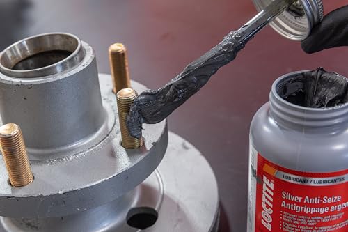 LOCTITE 501000 Silver Anti-Seize Lubricant for Automotive: Heavy-Duty, Temperature Resistant, Petroleum-Based Lubricant Compound | 8 oz Bottle with Brush Top (PN: 501000) - Image 3