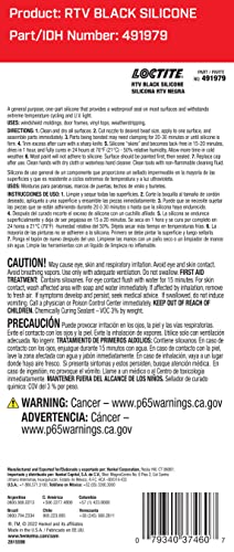 LOCTITE Automotive RTV Black Silicone Adhesive – High-Temp, Indoor & Outdoor Sealant, Waterproof, Flexible, Protects Wiring - 80 ml, 1 Pack - Image 2