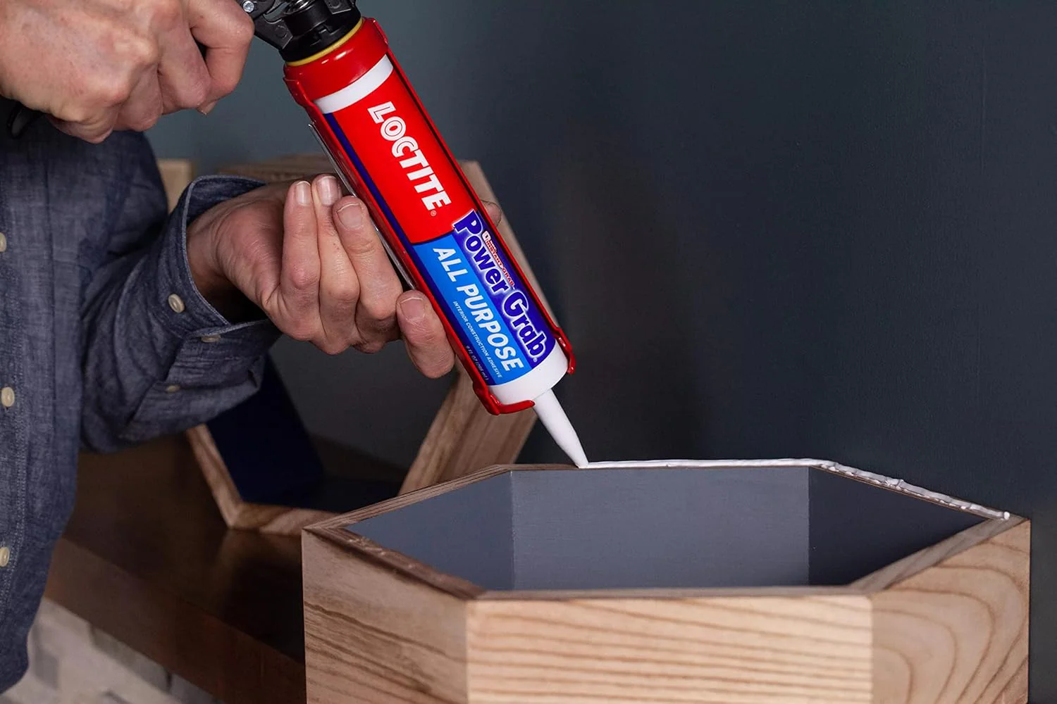 Loctite Power Grab Express All Purpose Construction Adhesive, 9 fl oz Cartridge, Versatile Construction Glue for Cement, Tile, Wall & More (Pack of 12) - Image 7