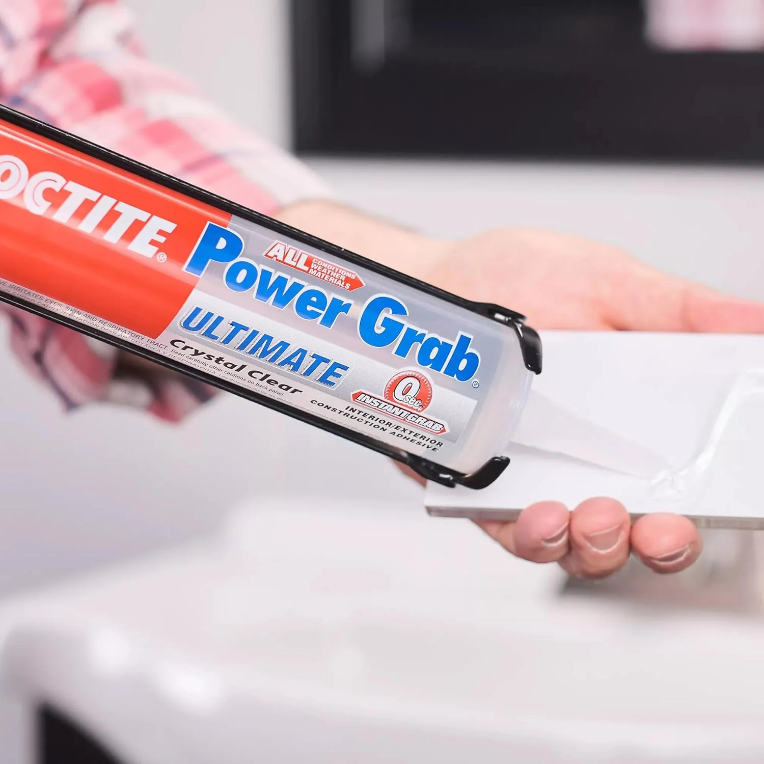 Loctite Power Grab Ultimate Crystal Clear Construction Adhesive, 9 fl oz Cartridge - Versatile Construction Glue for Glass, Wood, Metal & More (Pack of 6) - Image 6
