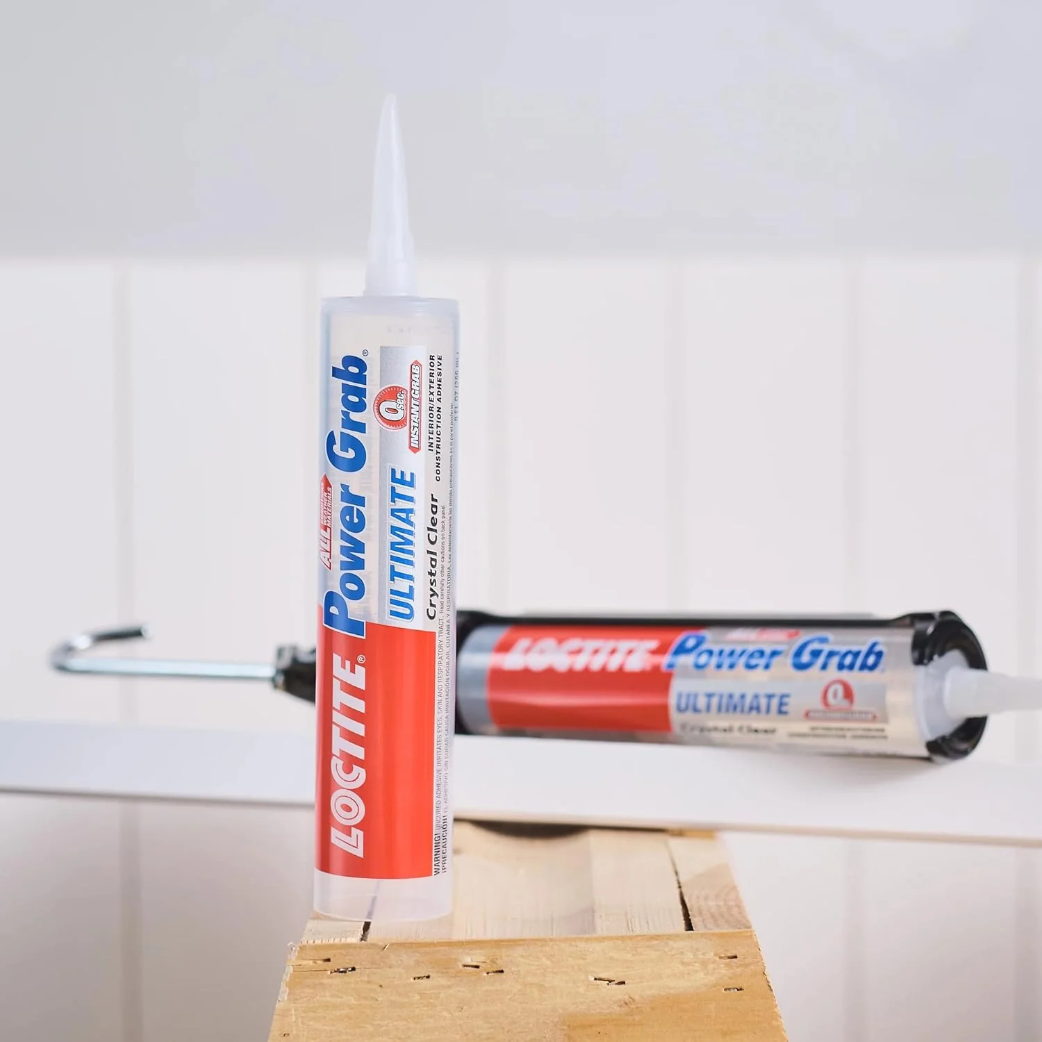 Loctite Power Grab Ultimate Crystal Clear Construction Adhesive, 9 fl oz Cartridge - Versatile Construction Glue for Glass, Wood, Metal & More (Pack of 6) - Image 7