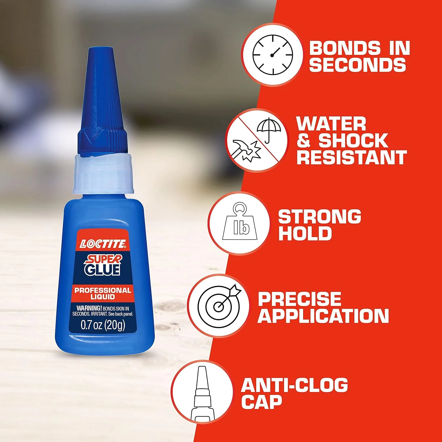 Loctite 1365882 Super Glue Liquid Professional, Clear Cyanoacrylate Adhesive Instant Glue, Quick Dry - 0.14 fl oz Bottle (Pack of 12) - Image 4