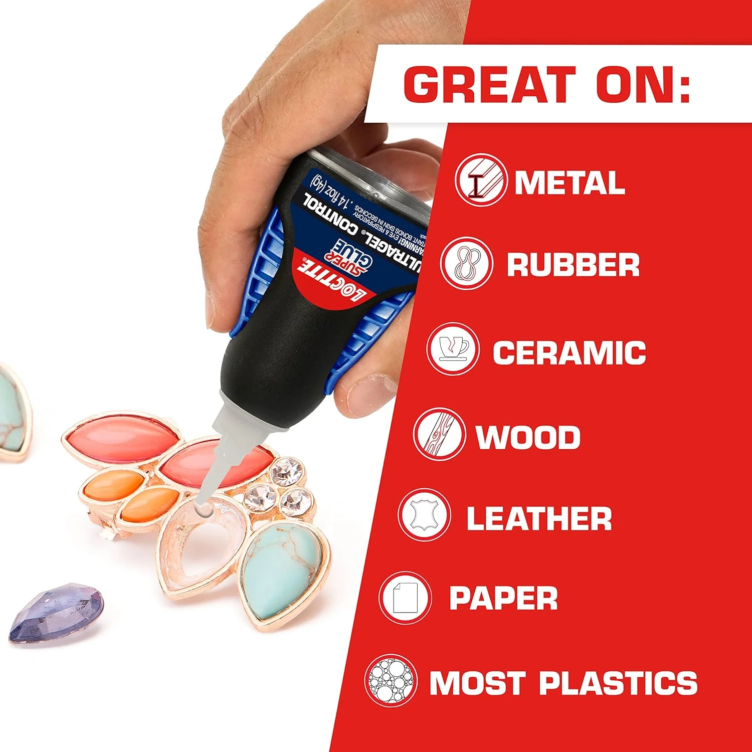 Loctite 1363589 Super Glue Ultra Gel Control, Clear, 0.14 fl oz Bottle (Pack of 2) - Image 5