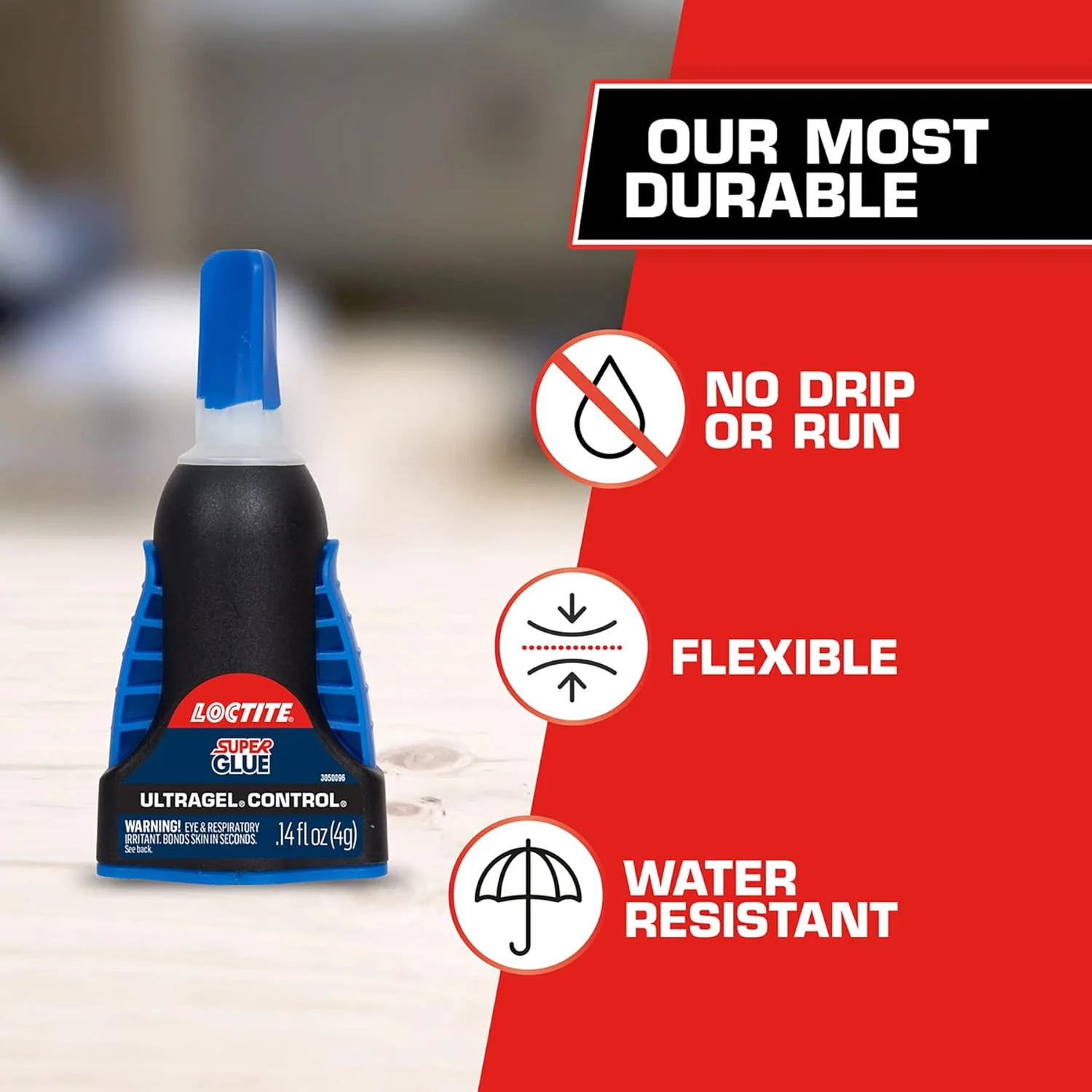 Loctite Super Glue Ultra Gel Control, Clear, 0.14 fl oz Bottle, Superglue for Plastic, Wood, Metal, Crafts & Repair, Cyanoacrylate Adhesive Instant Glue, Quick Dry (Pack of 3) - Image 5