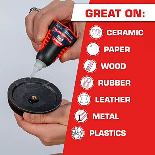 Loctite Super Glue Ultra Liquid Control, 4 Gram Squeeze Bottle, 6 Pack - Clear Superglue for Plastic, Wood, Metal, Crafts, & Repair, Instant Glue Adhesive, Quick Dry - Image 3