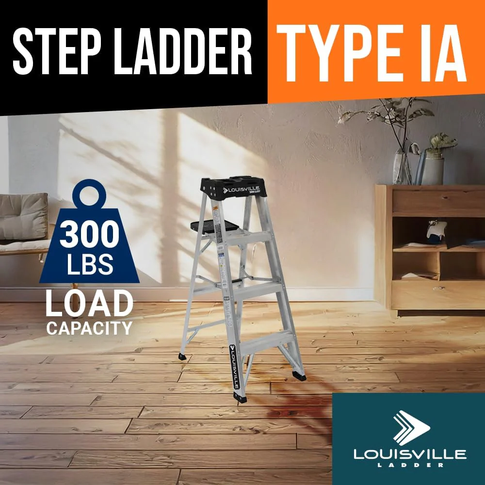 Louisville Ladder AS3006 6-Foot Aluminum Step Ladder, 300-Pound Load Capacity, Type IA - Image 2