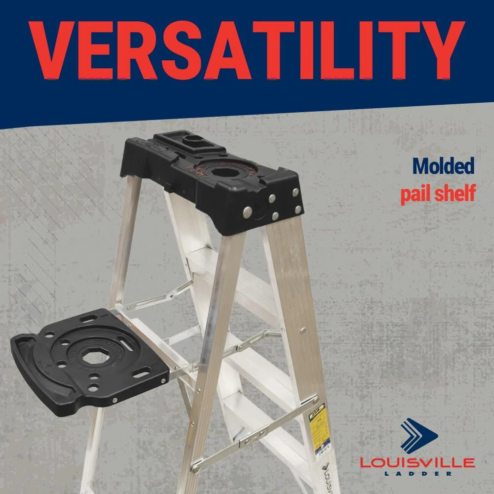 Louisville Ladder AS3006 6-Foot Aluminum Step Ladder, 300-Pound Load Capacity, Type IA - Image 4