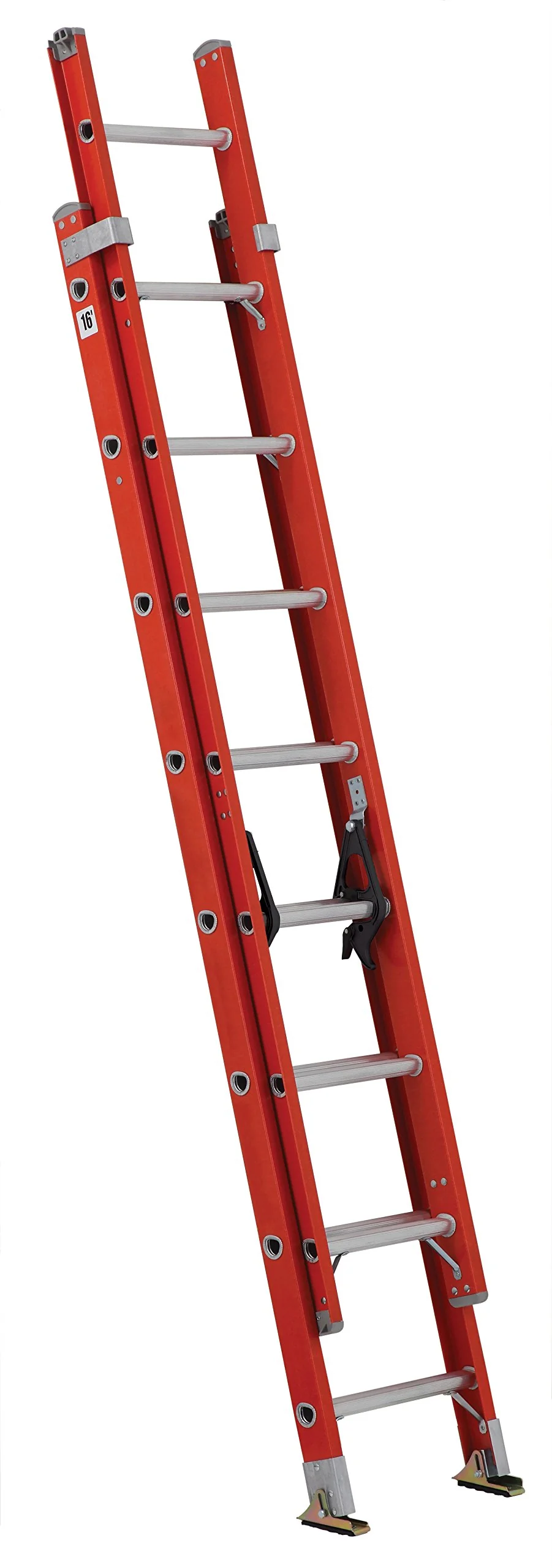 Louisville Ladder 16-Foot Fiberglass Extension Ladder 300-Pound Capacity - Image 3