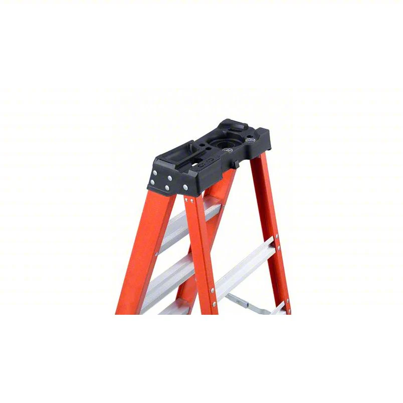 LOUISVILLE Stepladder: 12 ft Ladder Size, Fiberglass, 375 lb Load Capacity, 49 lb Wt - Image 5