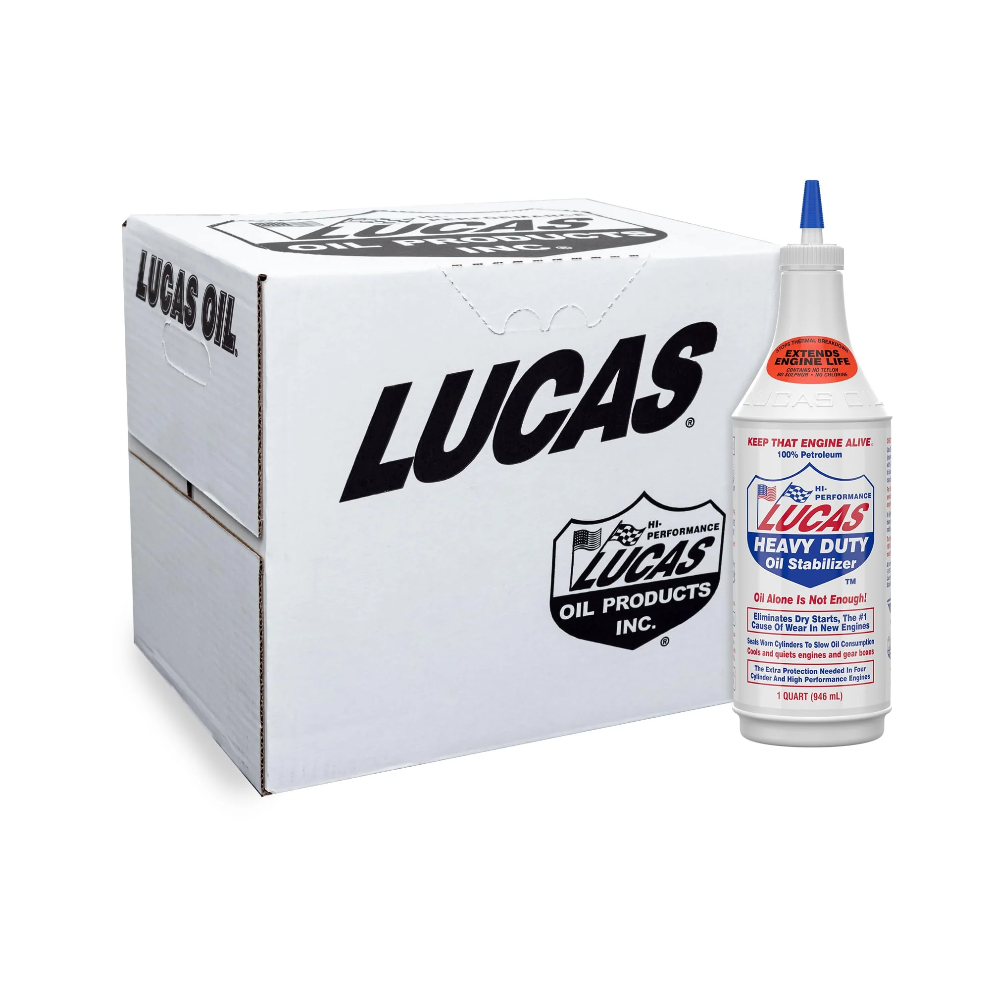 Lucas 10001-12PK Heavy Duty Oil Stabilizer - 32 oz., (Pack of 12)