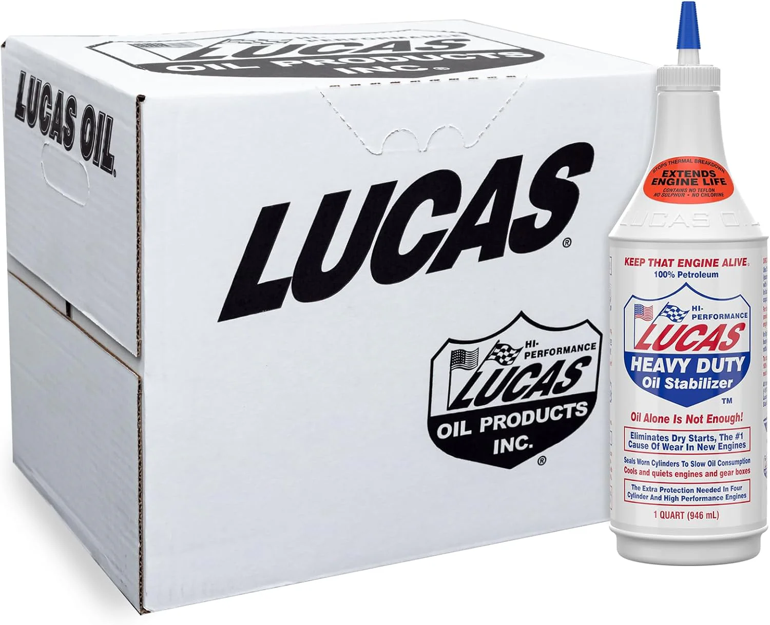 Lucas 10001-12PK Heavy Duty Oil Stabilizer - 32 oz., (Pack of 12) - Image 2