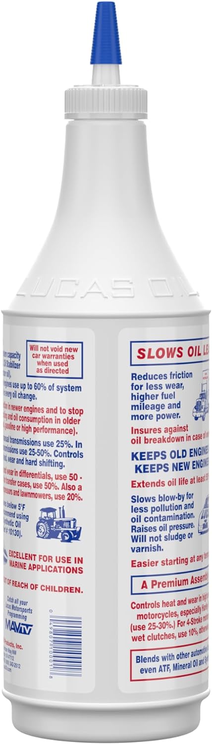 Lucas 10001-12PK Heavy Duty Oil Stabilizer - 32 oz., (Pack of 12) - Image 4